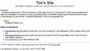 Original Site from 2001